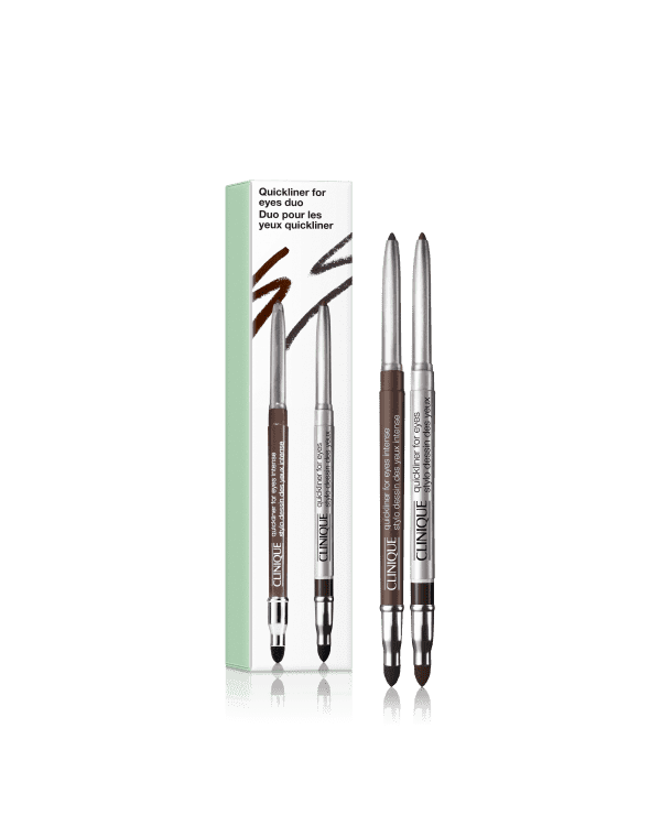 Quickliner for Eyes Duo Set, &lt;b&gt;&lt;span style=&quot;color: #ba0000;&quot;&gt;Excluded from discounts.&lt;/span&gt;&lt;/b&gt;&lt;br&gt;Double up on Clinique’s iconic Quickliner™ eyeliners in two staple shades.